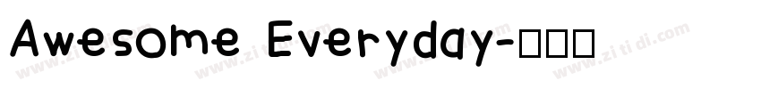 Awesome Everyday字体转换